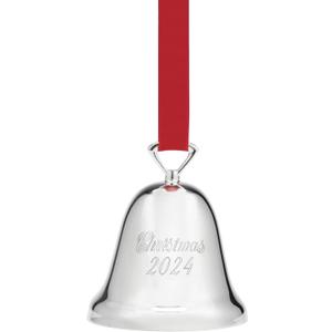 Reed & Barton 895958 2024 Annual Silverplate Christmas Tree Bell, Ornaments