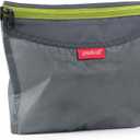 pack all Water-resistant Material Zipper Pouch, Mesh Zipper Bags for Storage, Travel, Office (Gray, Medium)