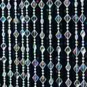 Colorful Crystal Beaded Curtain Hanging Door Beads String Curtain 36 Strands Decorative Shiny Clear Acrylic Iridescent Diamond Cut Room Divider for Doorway Party Home Decor (3FTx6.5FT)