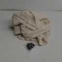 Anmao Natural Linen Curtains for Living Room 80 Inch Length 2 Panels Set, Light Filtering Semi Sheer Window Curtain Drapes for Bedroom with Curtain Rings and Clips, 52 Inch Wide Each Panel, Ecru