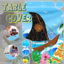 1Pcs Luau Party Decoration Hawaiian Summer Beach Themed Tablecloth Baby Shower Supply for Party