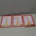 upsimples 5x7 Picture Frame Set of 3, Made of High Definition Glass for 5 x 7, Wall and Tabletop Display Thin Border Photo Frames for Home Decor, Red