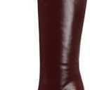 Lovee Cosee Knee High Boots for Women Square Toe Chunky Heeled Boots with Side Zipper Fashion Dress Elastic Tall Boots 7.5