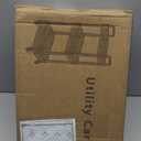 Laiensia 3-Tier Rolling Cart with Wheels, Multifunction Utility Storage Carts, Kitchen Storage Organizer, Mobile Shelving Unit for Bathroom, Laundry, with Classified Stickers, White