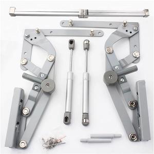 Kitchen Cabinet Door Flap Up Support Furniture Hinge, Lift Up Mechanism Support Vertical Swing Lifting Stay Strut, DIY Supplies (Color : 1 Set Buffer Support)