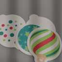 Layhit 12 Pcs Christmas Dish Sponges Cute Kitchen Non Scratch Scrub Sink Sponges Wood Pulp Reusable Household Cleaning Cloth for Kitchen Dishes Furniture(Christmas Balls)