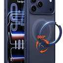 TORRAS Q3 Spin for iPhone 17 Pro Max Case with 360 Magnetic Stand, Camera Control, Fit for MagSafe, 4X MilitaryGrade Shockproof Case for iPhone 17 Pro Max Phone Case with Kickstand, Deep Blue