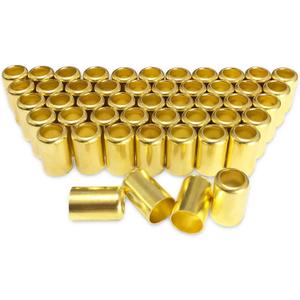 50PCS 7327 Hose Ferrules Brass Fitting, 0.625in ID x 1in Long Repair Ferrules for Air Hose, Torch Hose, Acetylene Hose, Use with Hose Crimper Tool Kit