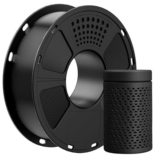 GEEETECH Black PLA Filament 1.75mm, 3D Printer Filament Dimensional Accuracy +/- 0.02mm, 1kg Spool(2.2lbs) 3D Printing Filament Fits Most FDM 3D Printers