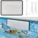 Skimmer Guard for Inground Pool to Keep Objects Out of Skimmer with Ultra Fine Mesh, Inground Pool Skimmer Cover Plate Leaf Guard, Easy to Install (L)