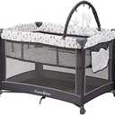 Pamo Babe Portable Playard, Sturdy Play Yard with Padded Mat and Toy bar with Soft Toys