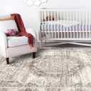 Area Rugs 10x14 Living Room: Machine Washable Rug - Soft Carpet for Bedroom - Stain Resistant Vintage Distressed Area Rug 10'x14' Beige