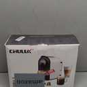 CHULUX Compact Espresso Machine, 20 Bar Single Serve Coffee Maker, Dual Brew Sizes for Espresso and Lungo, 1400W Rapid Brewing, Mystic Gray (Upgrade Model)