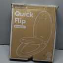 Jool Baby Quick Flip Toilet Seat with Built-in Potty & Splash Guard for Toddler Training, Slow Close (Elongated)