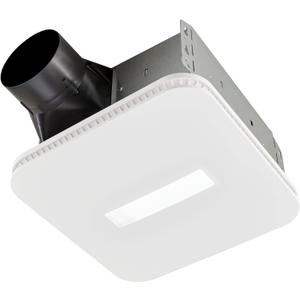 Broan-NuTone AE110LK Bathroom Exhaust Fan with Light, Easy Install, ENERGY STAR Certified, Powerful 110 CFM, Quiet 1.0 Sones, White
