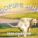 2026 Pooping Dogs Calendar Funny Dog Calendar Monthly Wall Calender 12 Month for Home Office Funny Swear Gag White Elephant Gift