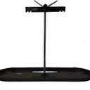 RV Dual Propane Tank Mounting Rack Parts-Black Vertical Rod with ½”-13 Threading for 30lb Tanks for Camper and Travel Trailers (RVPNR012B)