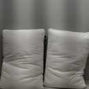 JICUSE Bed Pillows Standard Size Set of 2, Hotel Quality Standard Pillows 2 Pack for Sleeping with Soft Down Alternative Filling, Gusseted Bedding Pillow for Back, Stomach or Side Sleepers, 20" x 26", White 