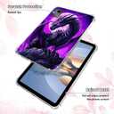 Clear Case for Lenovo Tab M11/Tab K11 LTE 11 Inch 2024, Transparent TPU Silicone Protective Shell Shockproof Case for Lenovo M11 Tablet (TB330FU/TB330XU), Purple Moon Dragon