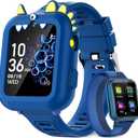 Kids Smart Watch Boys Gift Age 3-12 with 39 Games Alarm Clock Camera Video Music Player Pedometer Flashlight 12/24 hr HD Touch Screen Kids Watch Birthday Boys Gift Toys for 4 5 6 7 8 9 10 Years Olds (Blue)