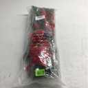 Hotop 6 Pcs Christmas Artificial Poinsettias Florals 19.6 Inch Large Christmas Poinsettia Decorations Red Green Christmas Flower Picks Stem for Christmas Tree Ornament Wreath DIY Xmas Party Decor