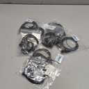 Retevis 1 Pin 3.5mm Walkie Talkie Earpiece with Mic, Double Cable, Side PTT, Compatible with RT22P RB19 RB19P B3H B3S B3B Two Way Radios, Soft C-Type Earhook Radio Earpiece(10 Pack)