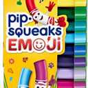 Crayola Emoji Pip Squeaks Washable Markers (16ct), Toddler Mini Stamper Marker Set, Coloring Supplies for Toddlers, Gift for Kids