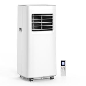 10000 BTU 3-IN-1 Portable Air Conditioner, Cools up to 450 Sq.Ft, Portable AC with Remote, LED Display, 24H Timer, Installation Kits & Screwdriver, No Wall Required, Ideal for Home & Office