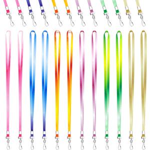 Korty 24pcs Cruise Lanyards for ID Badges Gradient Design | Lanyards for Cruise with Swivel Hook Clips for Name Tag Holder Ship Cards Carnival Sail Keys