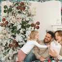 12 Pcs Curly Christmas Tree Picks Velvet Curl Decoration Spiral Curly Tree Topper Ornaments DIY Crafts for Wreath Fireplaces Vase Filler Holiday Ornament, 12 Inch(Brown, Green, Milky White)