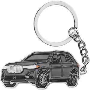Car Keychain Compatible with X5,Metal Key Chain,Fob Cover Cool Mods For X3/X5 Key chain, Enamel Keychain