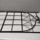 SCENDOR 1 Pack Garden Trellis 71" H x 19.7" W for Climbing Plants Support Rustproof Metal Iron Rose Trellis for Vines Flower Cucumbers Plant Stand Black