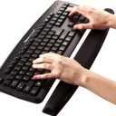 Fellowes Memory Foam Keyboard Wrist Rest - Black (9178201), 2.94 x 19.94 x 0.94 inches