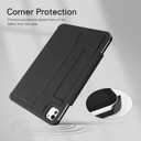 CoBak Magnetic Case with Stand for iPad Pro 13 Inch (M4/M5) 2024/2025, Multiple Viewing Angles, Smart Auto Sleep/Wake Cover with Corner Protection with Apple Pencil Holder Strap,Matte Black