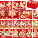 Fumete 204 Pcs Chinese Red Envelopes 2026 Year of the Horse Red Packets Lunar Chinese New Year Hong Bao Lucky Money Cash Envelopes for Spring Festival 34 Styles 4.5 x 3.2 Inch(Colorful)