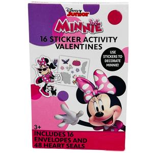 Disney Minnie 16 Stickers Activity Valentines, 2 Pack