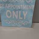 by Appointment Only Sign Decal Sticker - Approx (6 X 6 Inches - Only White Color with no Background) - Vinyl Decal - Business Sign, Door, Window, Office