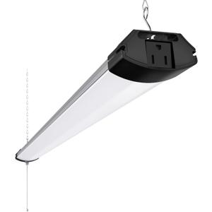 Barrina BS84 LED Shop Lights 4FT for Workshop, 84W 10000LM 6500K, 1 Pack, Black-84W-1 Pack