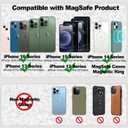 iLodn Magnetic Wallet Compatible with MagSafe for iPhone 17 16 15 14 13 12 Pro Max Air Plus Model, Mag 3 Safe Card Holder Stick on Accessories for Apple Cell Phone & Case, Black&Baby Pink