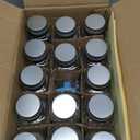 AOZITA 14 Pcs Glass Spice Jars with Spice Labels - 8oz Empty Square Spice Bottles - Shaker Lids and Airtight Metal Caps - Chalk Marker and Silicone Collapsible Funnel Included