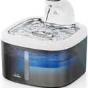 Wireless Cat Water Fountain, 118oz/3.5L Battery Operated Cat Fountain with Stainless Steel Tray, Ultra Quiet with Motion Sensor Automatic Pet Water Dispenser for Cats Dogs Multiple Pets