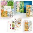 Galison Four Seasons  Playing Card Set Includes 2 Standard Card Decks Featuring Unique Cityscapes and Landscapes Throughout