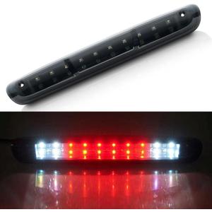 Third 3rd Brake Light, LED High Mount Stop Light for 2007-2013 Chevy Silverado/GMC Sierra 1500 2500HD 3500HD, Rear Center Cab Roof Tail Cargo Lamp, Smoke Lens