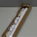 2 Pack White Curtain Rods for windows 32 to 62 inch, 5/8 inch Splicing Heavy Duty Metal Curtain Rod Set with Brackets