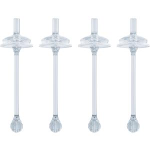 NUK Learner Cup Soft Silicone Replacement Straws, 4-Pack, BPA-free, Dishwasher-safe, Compatible with NUK 10oz. Straw Learner Cup