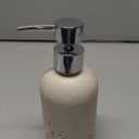 1pcs Hand Soap Dispenser Set, Sandstone Textured Resin Liquid Soap Dispenser for Bathroom Countertop, Heavy & Sturdy Dish Wash Soap Dispenser for Kitchen, Matte Beige