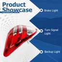 WFLNHB Left Side Tail Light Assembly Repalcement for Toyota RAV4 2009-2012 Driver Side Rear Tail Light Brake Lamp Halogen 815600R010 TO2800181