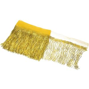 uxcell 10 Yards 10 Inch Shiny Sequined Tinsel Fringe Trim, Sparkling Spangle Curtain Fringe Paillette Lace Fabric Streamer for DIY Latin Dance Costume Clothing Birthday, Yellow