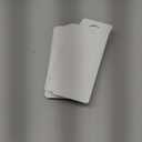 100 Pcs Blank Door Hanger Sign Bulk 3''x 8'' Paintable Blank Door Knob Hanger to Write Your Own Messages Thick PVC Material Frosted Design for DIY Craft Hotel Office Clinic Dorm Session