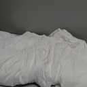 Biscaynebay Wrap Around Bed Skirts for King & Cal King Beds Extra Long Drop of 25", White Adjustable Elastic Dust Ruffles Easy Fit Wrinkle Resistant Silky Luxurious Fabric Machine Washable